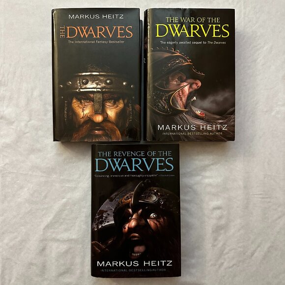 The Dwarves Series Books 1 - 3 by Markus Heitz / Hardcover Book Club Editions - Picture 1 of 12